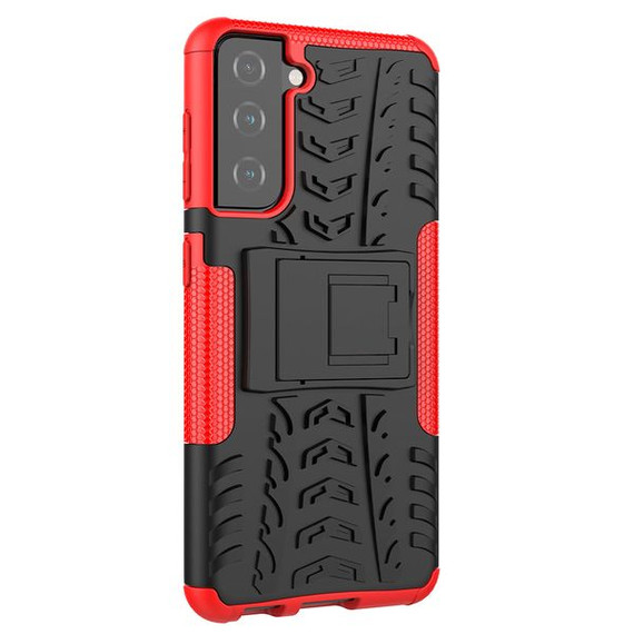 Samsung Galaxy S21      Heavy Duty Case    Red