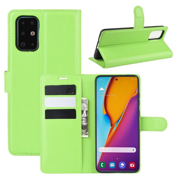 Galaxy S20 Plus      Pu Wallet Case    [Green]