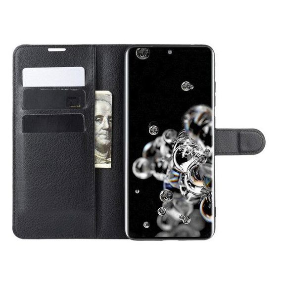 Galaxy S20 Ultra      Pu Wallet Case    [Black]