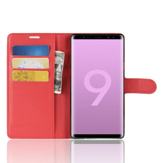 Galaxy Note 9      Pu Wallet Case    [Red]