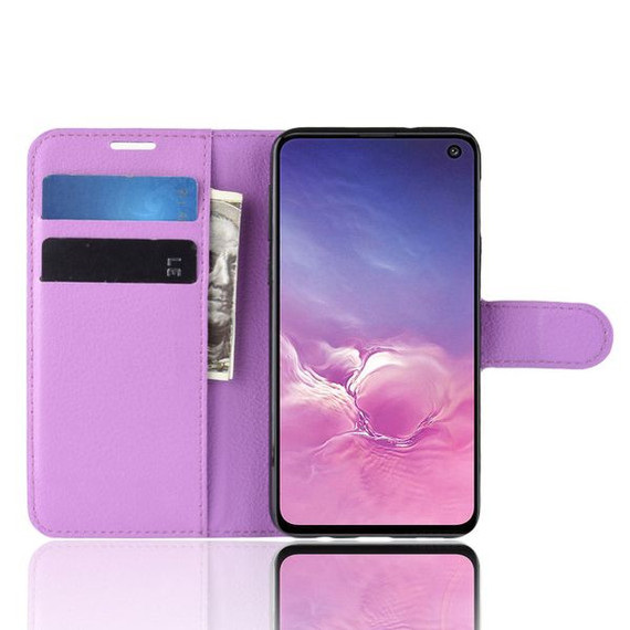 Galaxy S10E      Pu Wallet Case    [Purple]