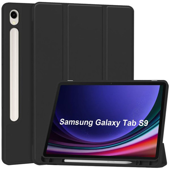 Samsung Galaxy Tab S9 X710    Tri-Fold PU Case    Black