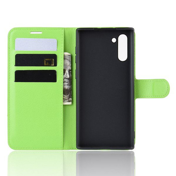 Galaxy Note 10      Pu Wallet Case    [Green]