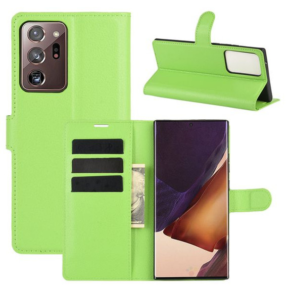 Galaxy Note 20 Ultra      Pu Wallet Case    [Green]