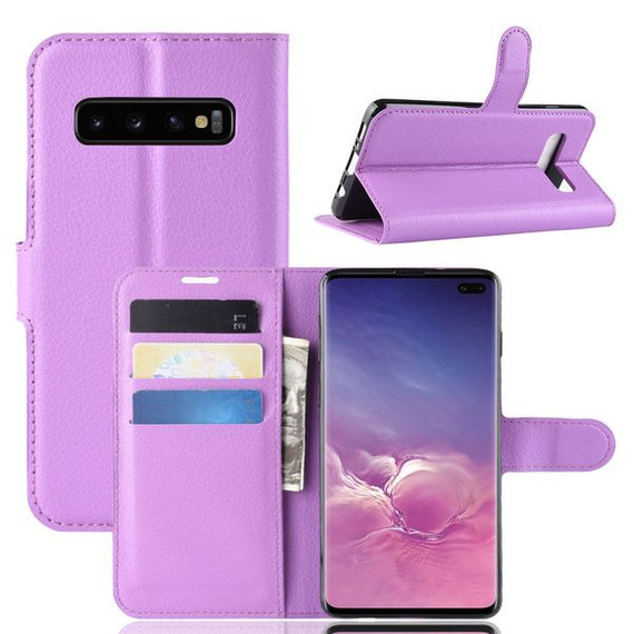 Galaxy S10 Plus      Pu Wallet Case    [Purple]
