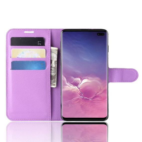 Galaxy S10 Plus      Pu Wallet Case    [Purple]