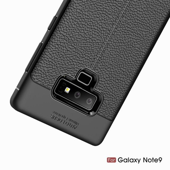 Samsung Galaxy Note 9      Leather Texture Case    Grey