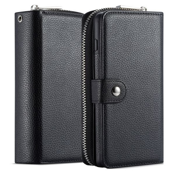Samsung Galaxy S10E Zipper Wallet Case Black Samsung Galaxy S10E Zipper Wallet Case Black