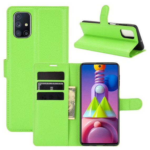 Galaxy M51      Pu Wallet Case    [Green]