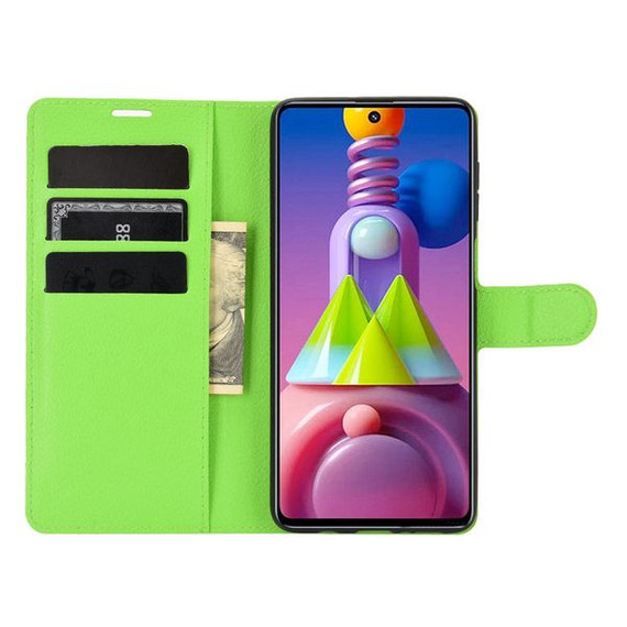 Galaxy M51      Pu Wallet Case    [Green]