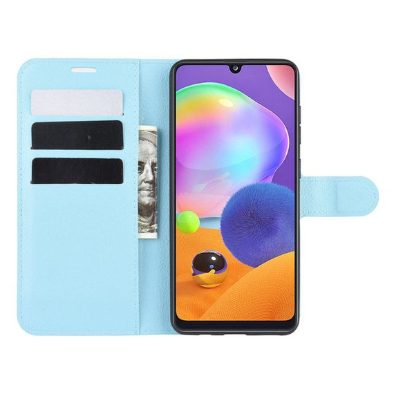 Galaxy A31      Pu Wallet Case    [Lightblue]