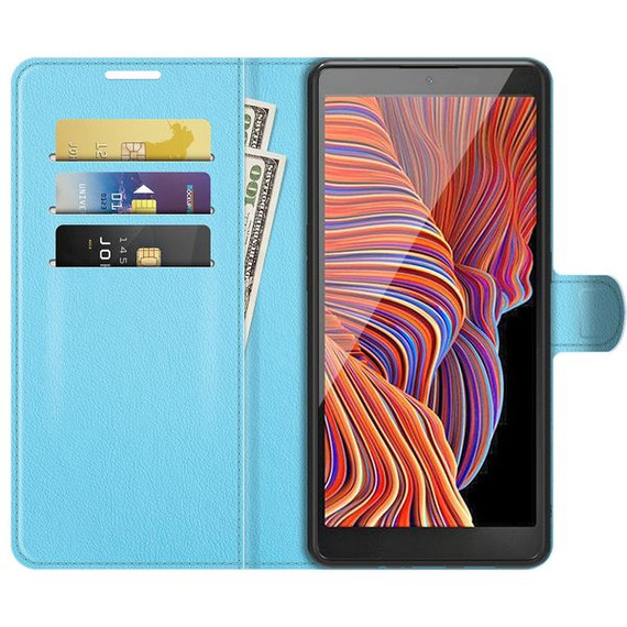 Galaxy Xcover 5      Pu Wallet Case    [Lightblue]
