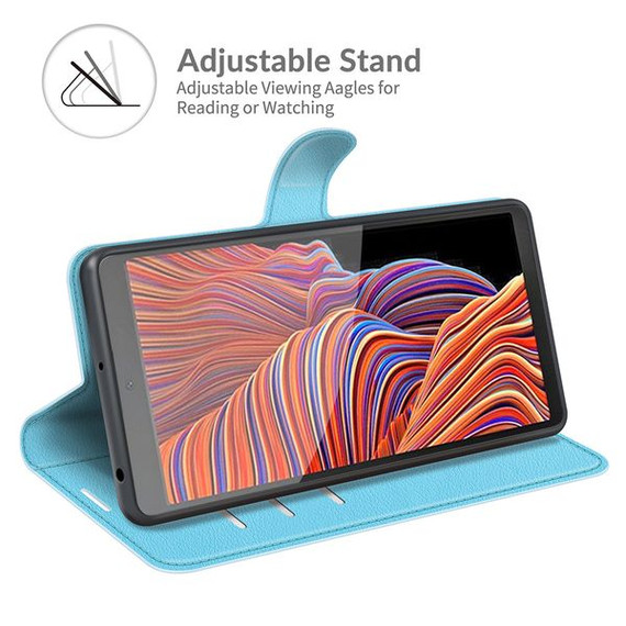 Galaxy Xcover 5      Pu Wallet Case    [Lightblue]