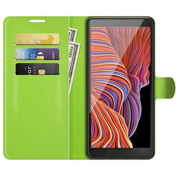 Galaxy Xcover 5      Pu Wallet Case    [Green]