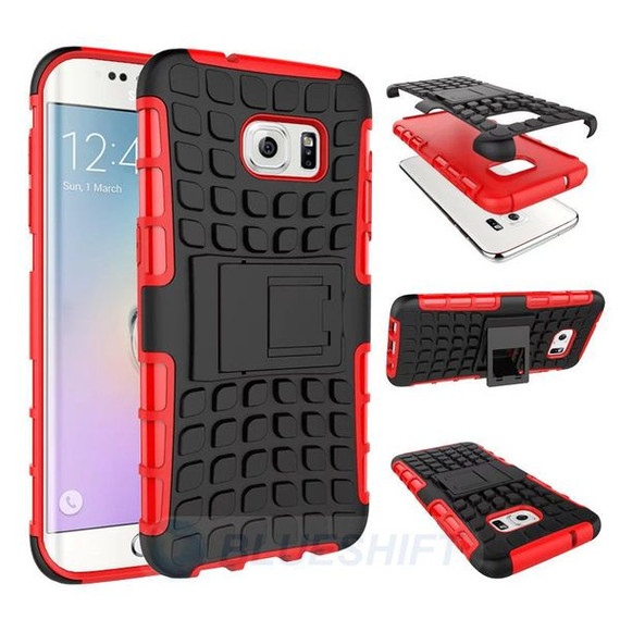 Samsung Galaxy S7 Edge      Heavy Duty Case    Red