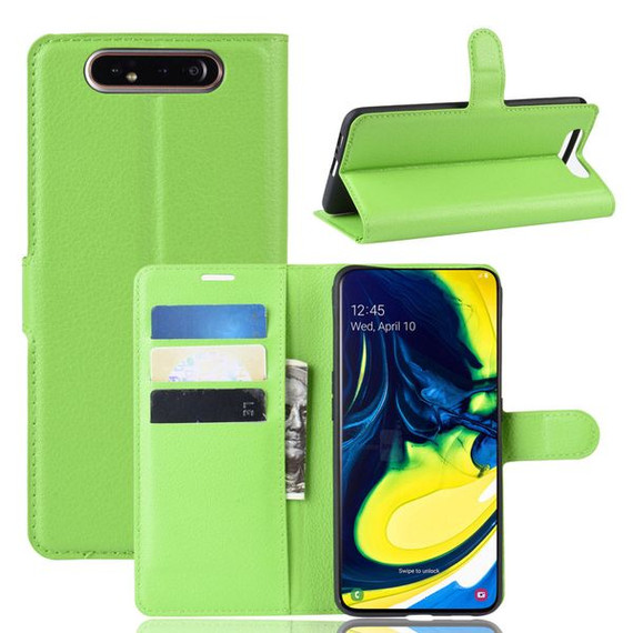 Galaxy A80/A90      Pu Wallet Case    [Green]