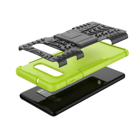 Samsung Galaxy S10 Plus      Heavy Duty Case    Green