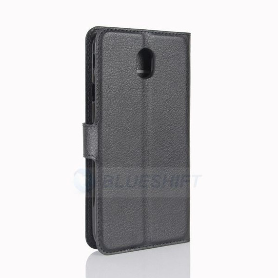 Galaxy J7 Pro/J7 2017      Pu Wallet Case    [Black]
