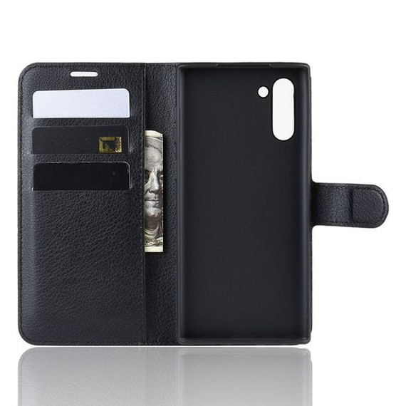Galaxy Note 10      Pu Wallet Case    [Black]
