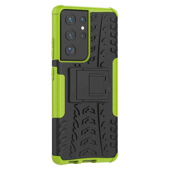 Samsung Galaxy S21 Ultra      Heavy Duty Case    Green