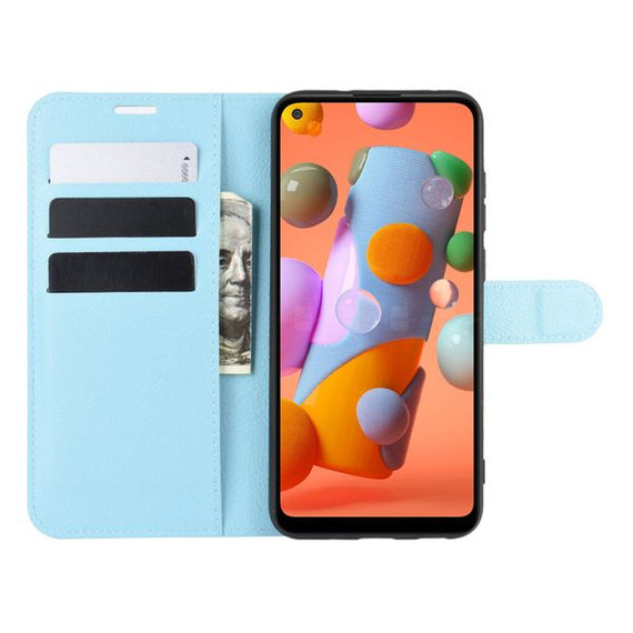 Galaxy A11      Pu Wallet Case    [Lightblue]