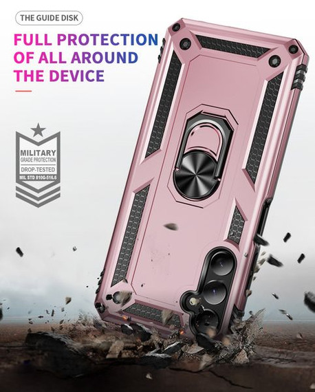 Samsung Galaxy A05s      Military Armour Ring Case    RoseGold