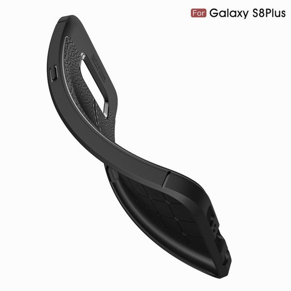 Samsung Galaxy S8 Plus      Leather Texture Case    Black