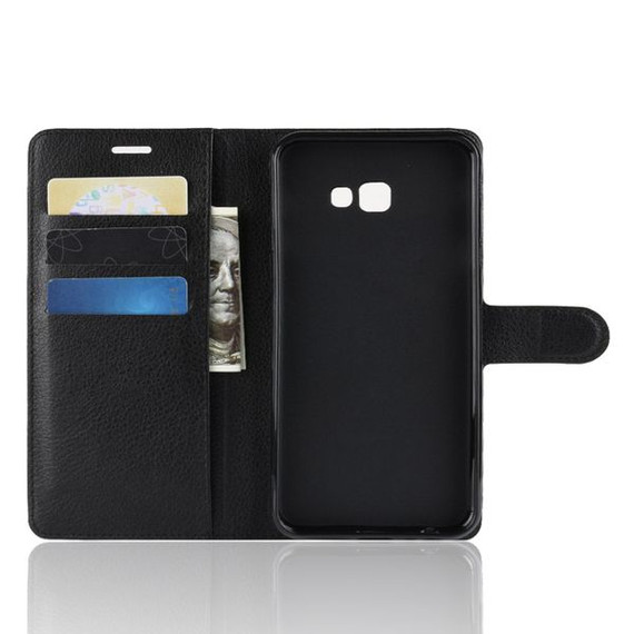 Galaxy J4Plus/J4+      Pu Wallet Case    [Black]