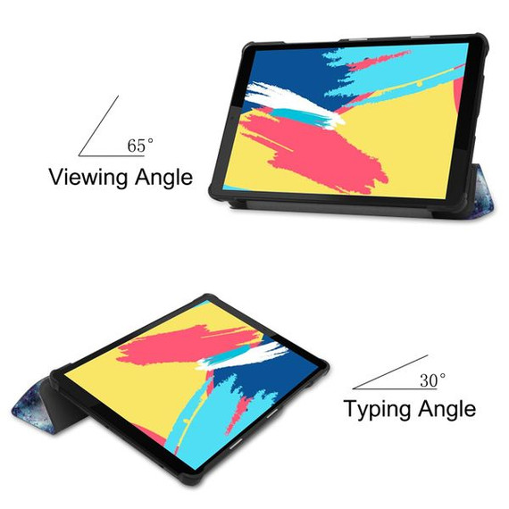 Lenovo Tab M8 FHD TB-8705F Designer Tri-Fold Case Galaxy Lenovo Tab M8 FHD TB-8705F Designer Tri-Fold Case Galaxy