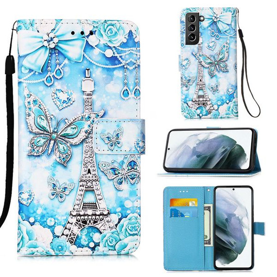 Samsung Galaxy S21 Plus      Designer PU Case      EiffelTower