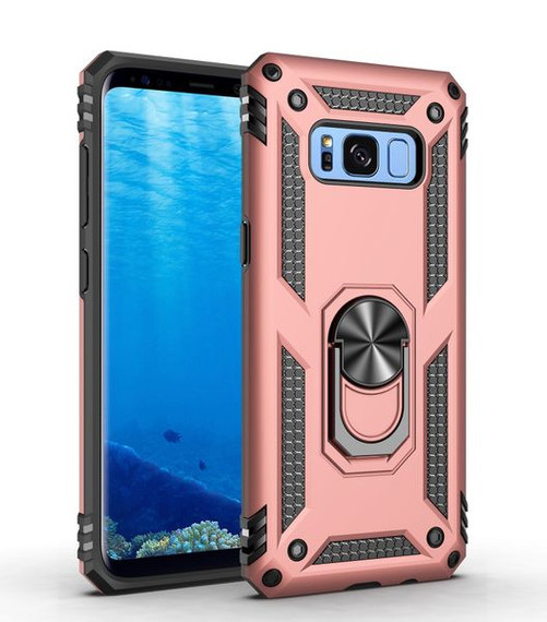 Samsung Galaxy S8 Plus      Military Armour Case    RoseGold