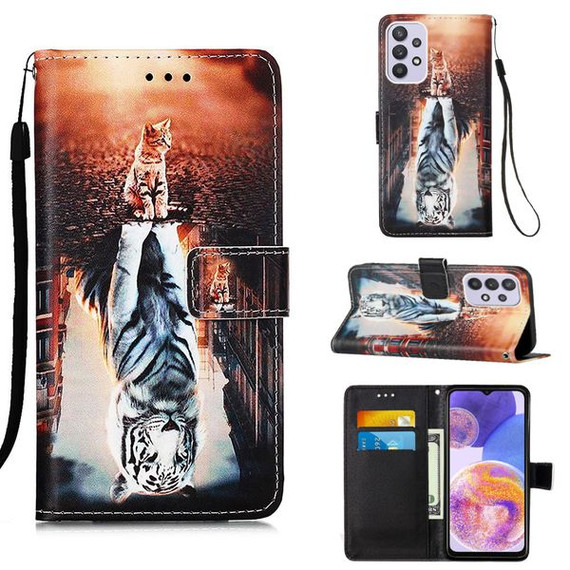 Samsung Galaxy A23      Designer PU Case      Cat&Tiger