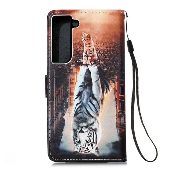 Samsung Galaxy S22+      Designer PU Case      Cat&Tiger