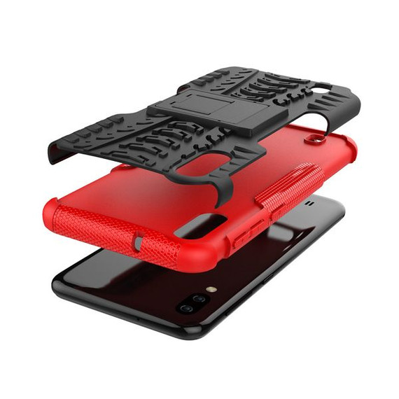 Samsung Galaxy A10      Heavy Duty Case    Red