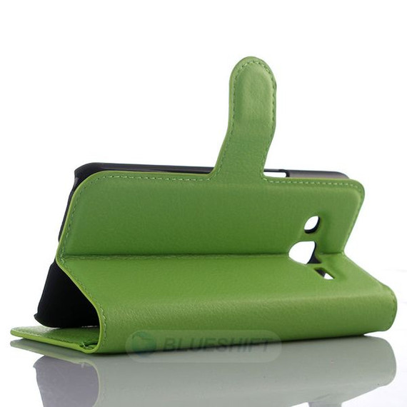 Galaxy J3 2016      Pu Wallet Case    [Green]