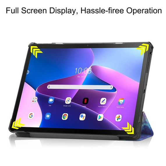 Lenovo Tab M10 Plus (3rd Gen) TB125 Designer Tri-Fold Case Galaxy Lenovo Tab M10 Plus (3rd Gen) TB125 Designer Tri-Fold Case Galaxy