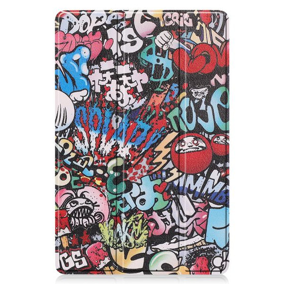 Samsung Galaxy Tab S9FE X510    Designer Tri-Fold Case      Graffiti