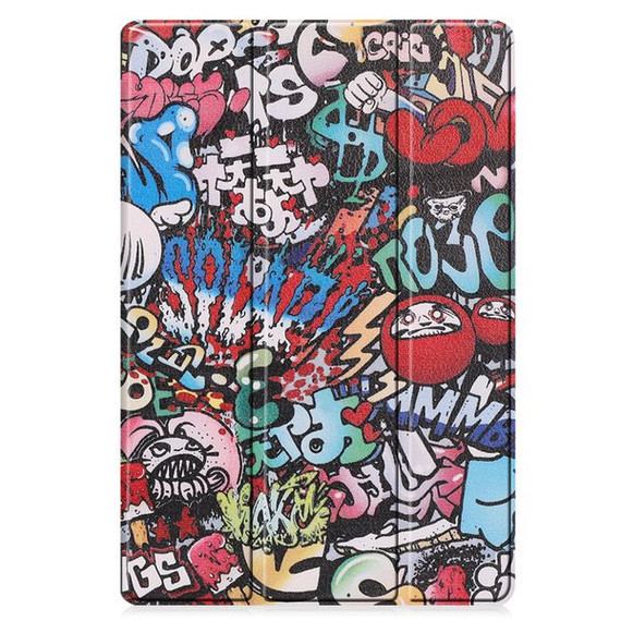 Samsung Galaxy Tab S9+ X810    Designer Tri-Fold Case      Graffiti