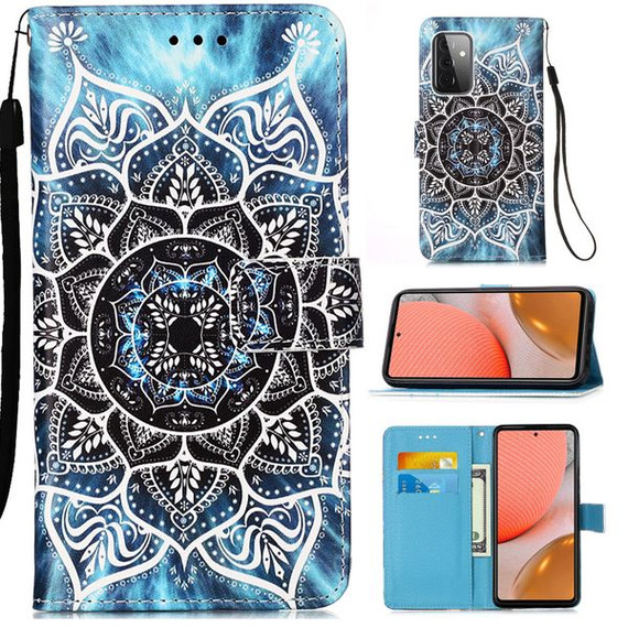 Samsung Galaxy A72      Designer PU Case      Mandala