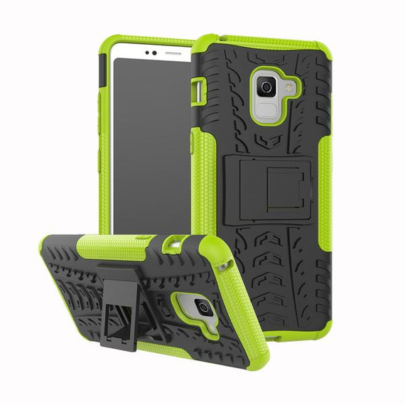 Samsung Galaxy A8 Plus 2018      Heavy Duty Case    Green