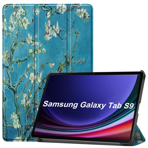 Samsung Galaxy Tab S9 X710    Designer Tri-Fold Case      PlumTree