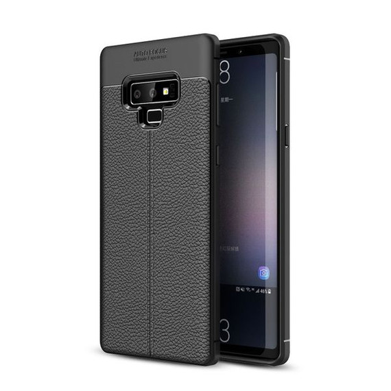 Samsung Galaxy Note 9      Leather Texture Case    Black