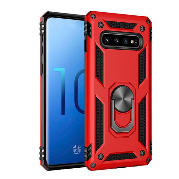 Samsung Galaxy S10      Military Armour Case    Red