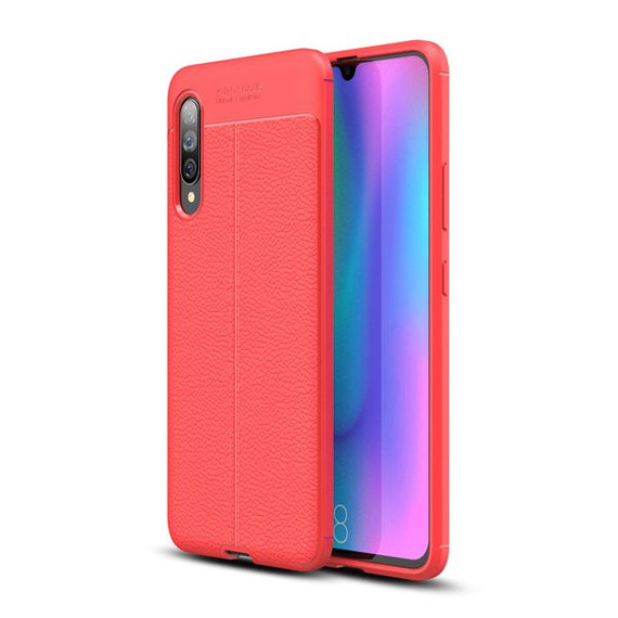Samsung Galaxy A90 5G Leather Texture Case Red Samsung Galaxy A90 5G Leather Texture Case Red
