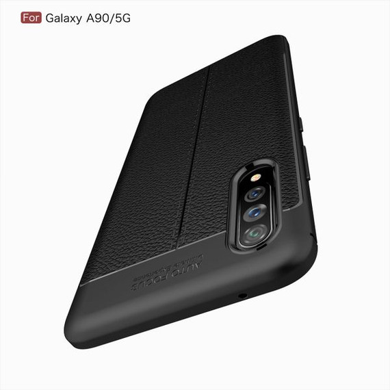 Samsung Galaxy A90 5G Leather Texture Case Red Samsung Galaxy A90 5G Leather Texture Case Red