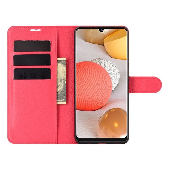 Galaxy A42      Pu Wallet Case    [Red]