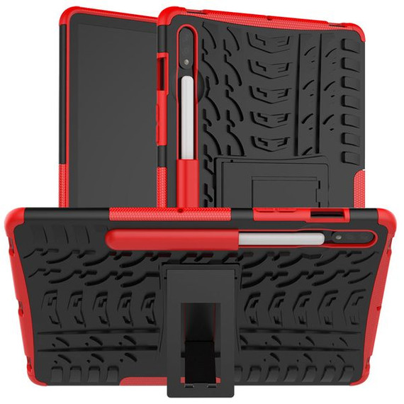 Samsung Galaxy Tab S9 X710    Heavy Duty Case    Red