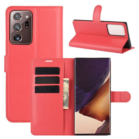 Galaxy Note 20 Ultra      Pu Wallet Case    [Red]