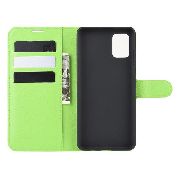 Galaxy A71      Pu Wallet Case    [Green]