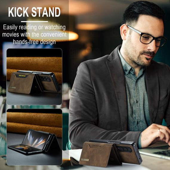 Samsung Galaxy Z Fold4 5G      Magnetic Wallet    Coffee